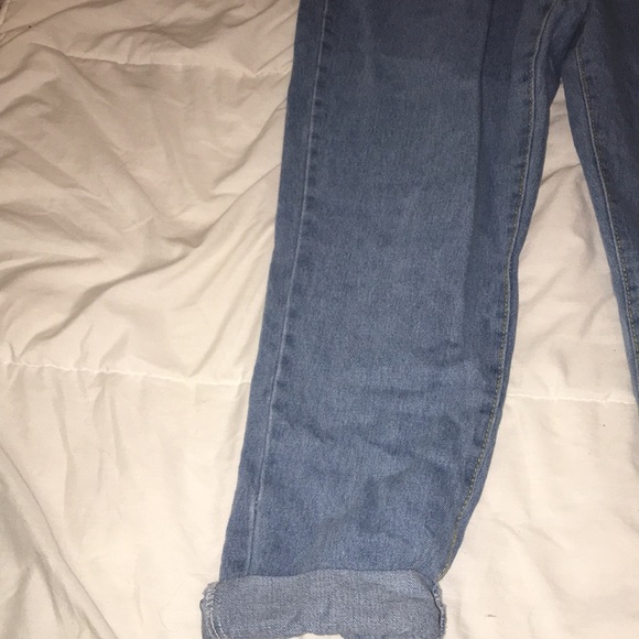 Blue High-Waisted Mom Jeans - Picture 3 of 3